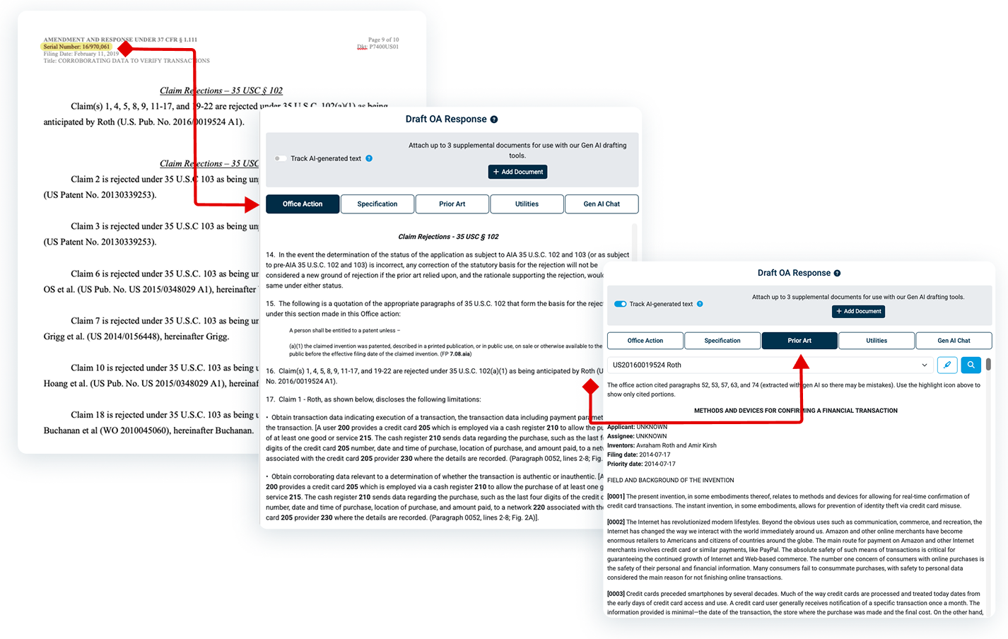 Claim limitations mapped to prior art disclosures