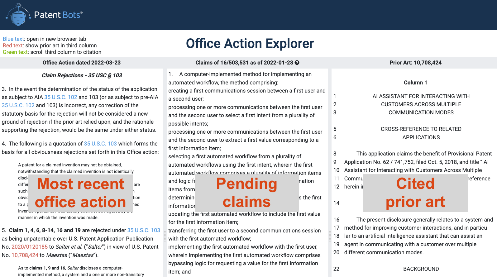 Office Action Explorer