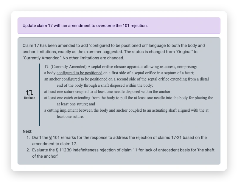 Sprocket amending a claim to overcome a § 101 rejection